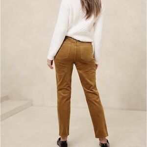 Banana Republic Tan Corduroy Mid Rise Pants